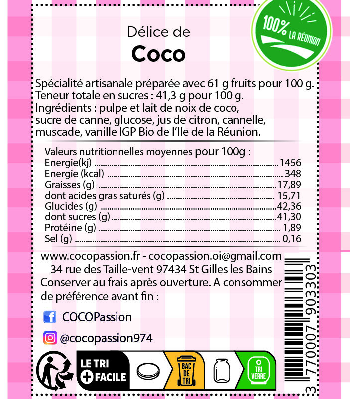 Confit de Noix de Coco