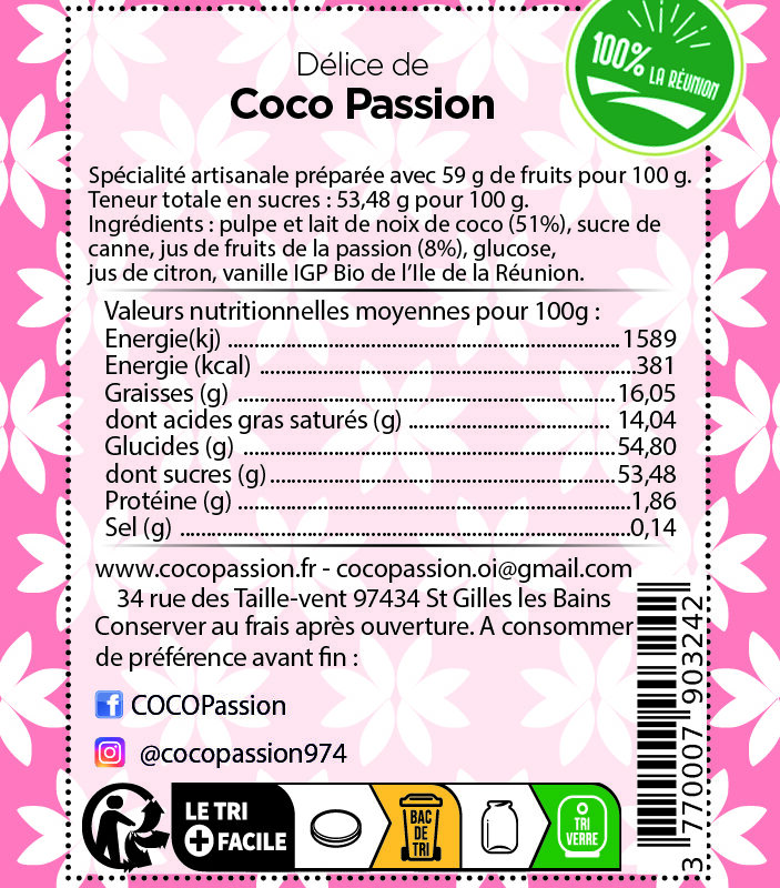 Confit de Coco Passion