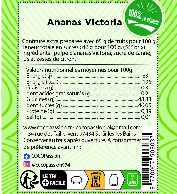 Ananas Victoria de La Réunion