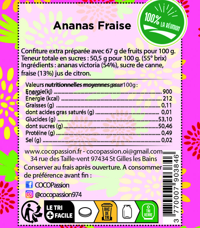 Ananas Victoria et Fraise