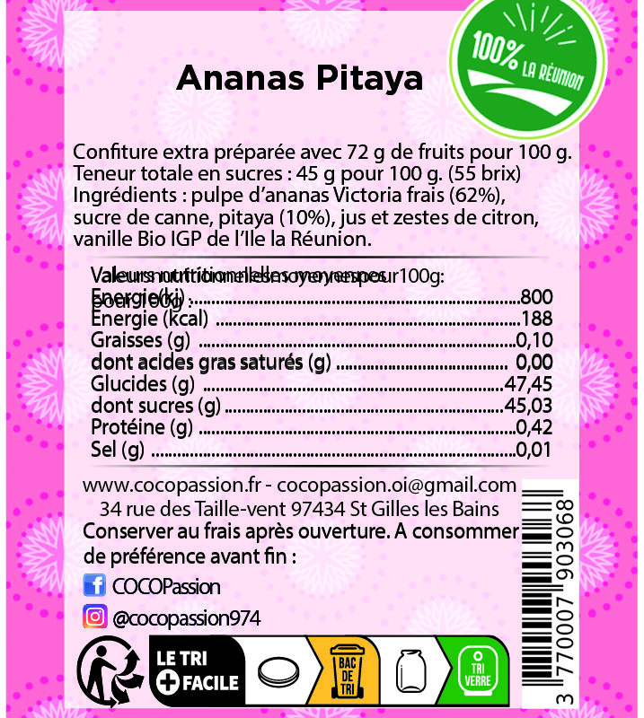 Ananas Victoria & Pitaya