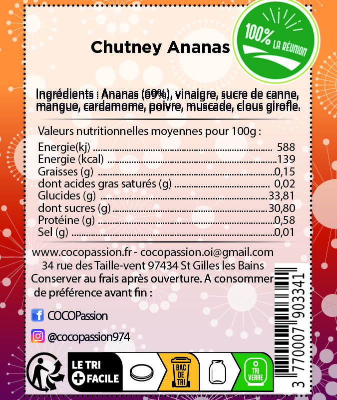 Chutney d&rsquo;Ananas