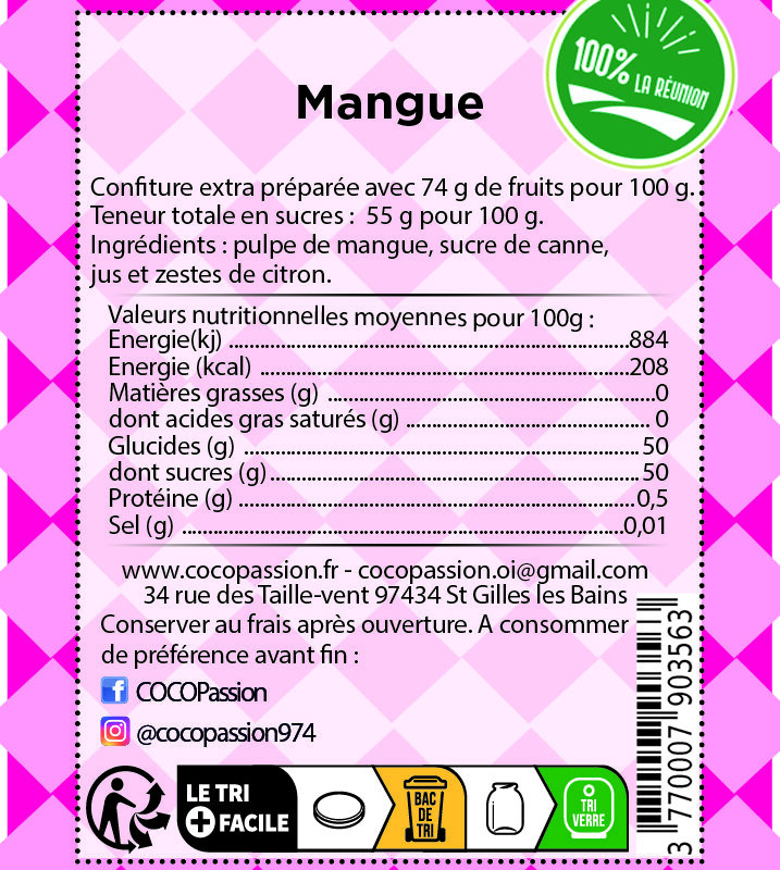 Confiture extra / Mangue