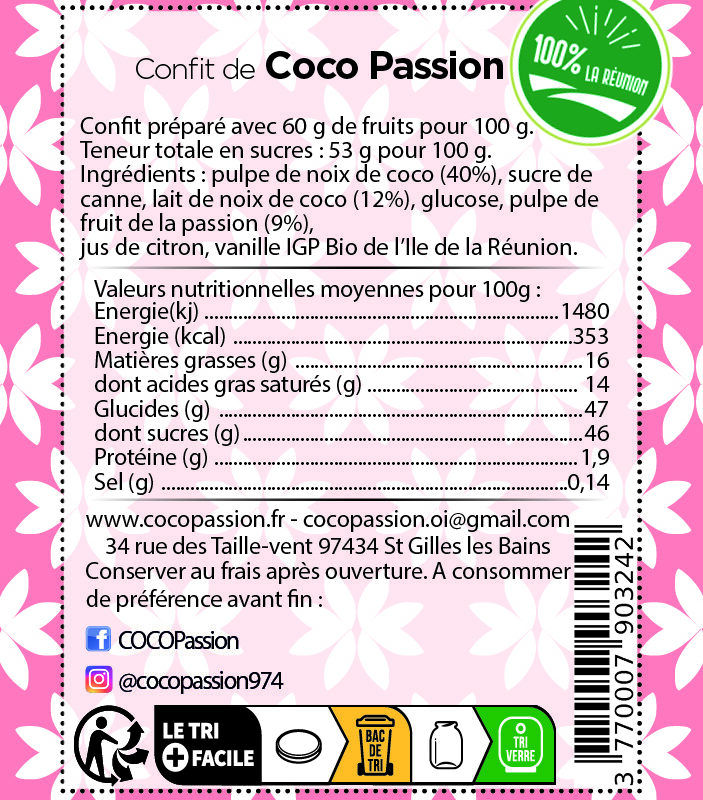 Confit de Coco Passion