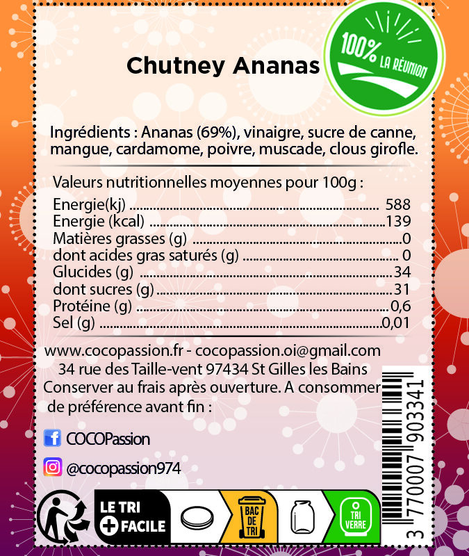 Chutney d’Ananas