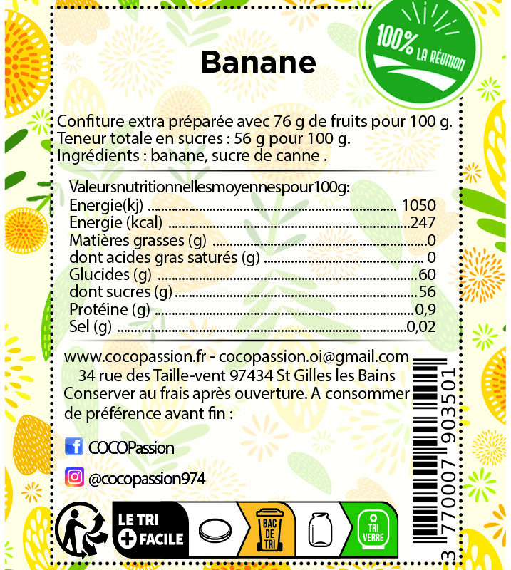 Confiture extra / Banane
