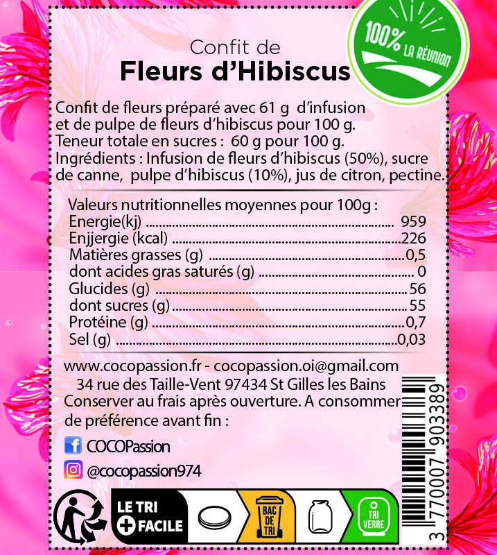 Confit de Fleurs d&rsquo;Hibiscus