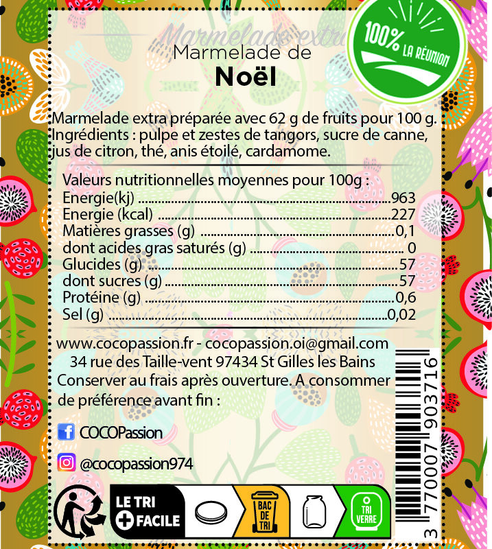 Marmelade extra / de Noël