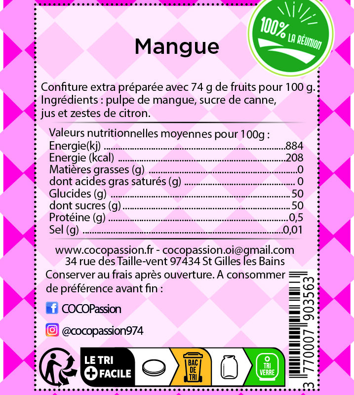 Confiture extra / Mangue