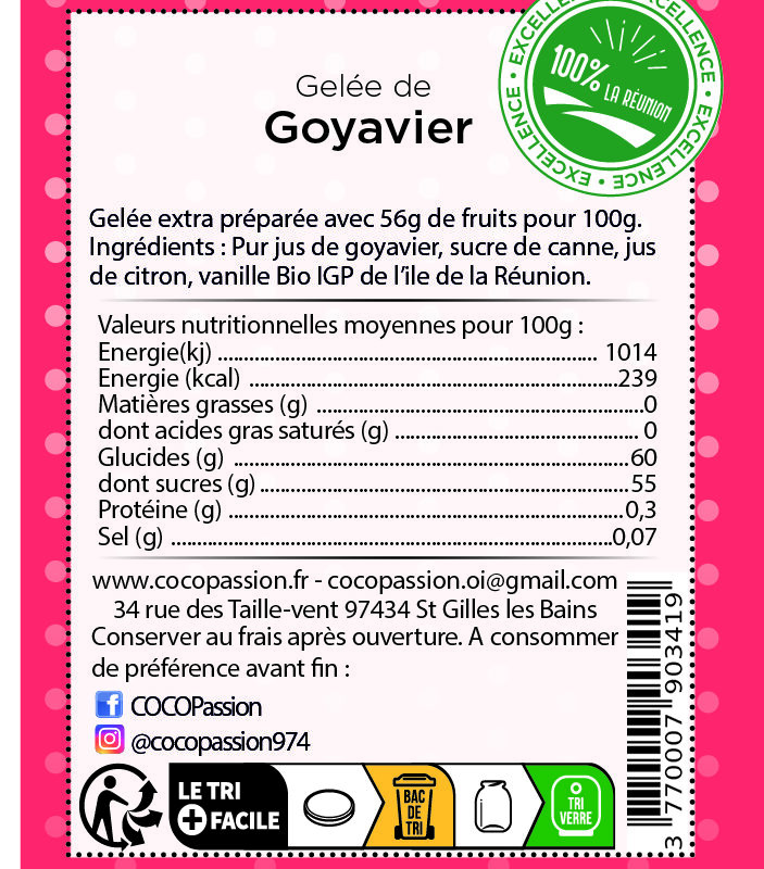 Gelée extra / de Goyavier