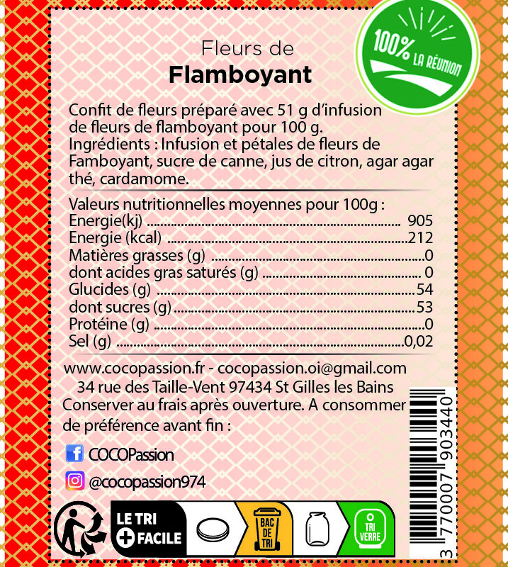 Confit de Fleurs de Flamboyant