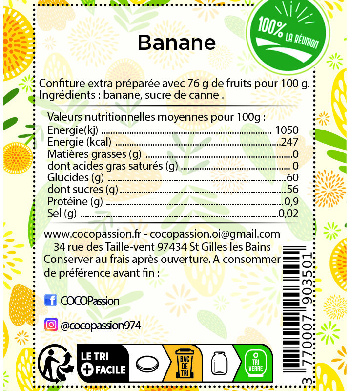 Confiture extra / Banane
