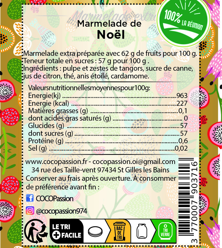 Marmelade extra / de Noël