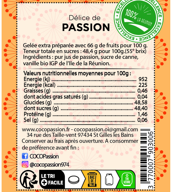 Délice de fruit de la Passion