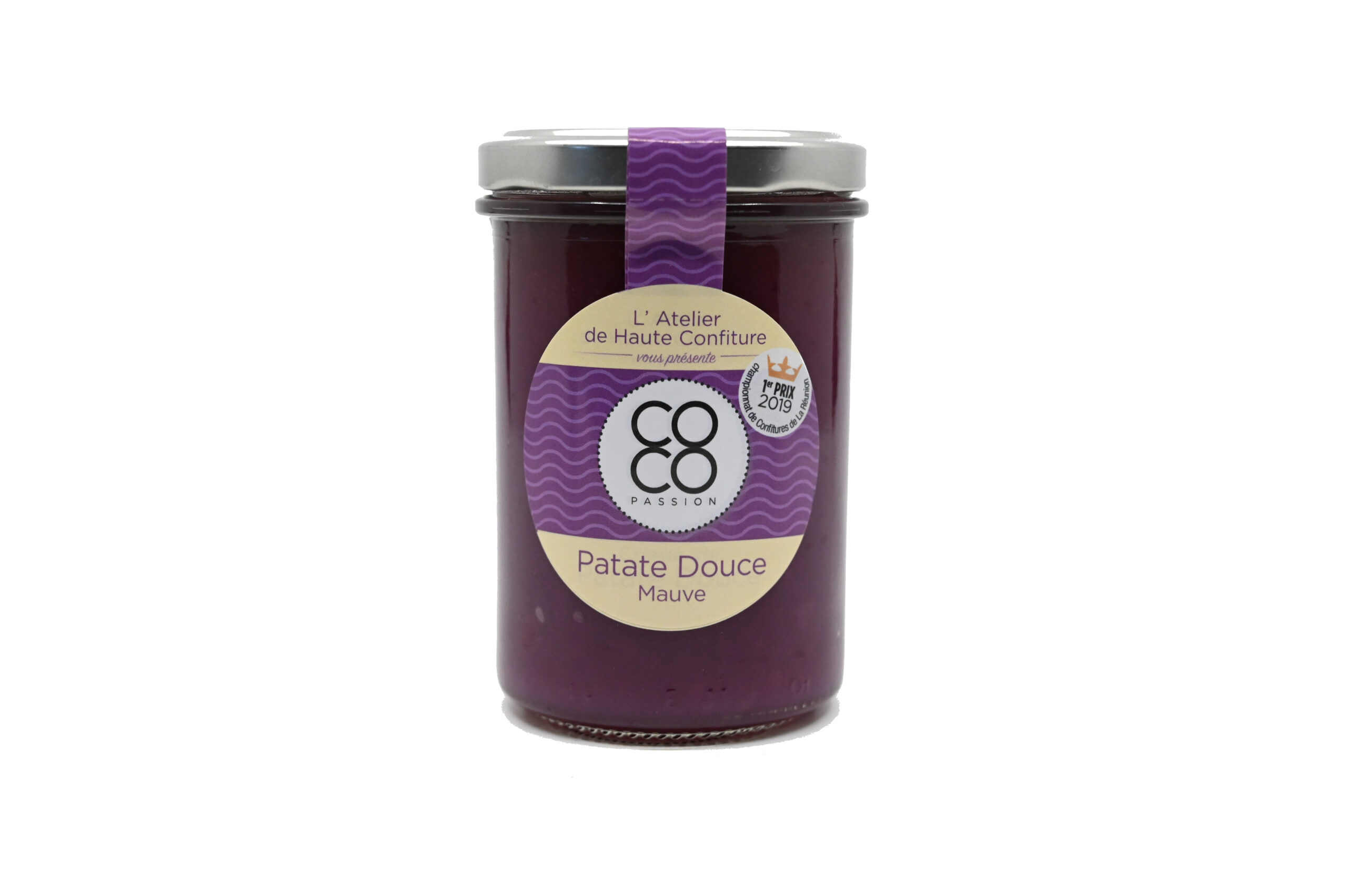 confiture de patate douce mauve confiture artisanale de fruits exotiques coco passion l'atelier de haute confiture Île de La Réunion France
