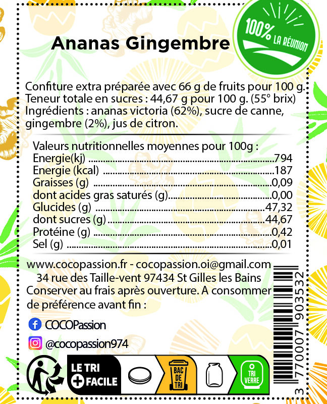 Ananas gingembre