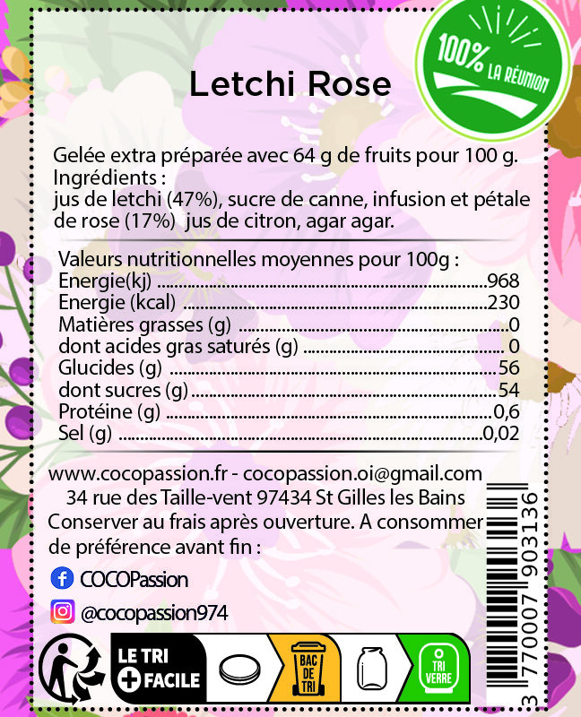 Gelée extra / Letchi rose