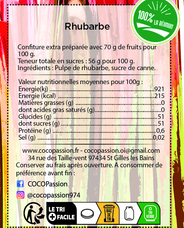 Confiture extra / Rhubarbe