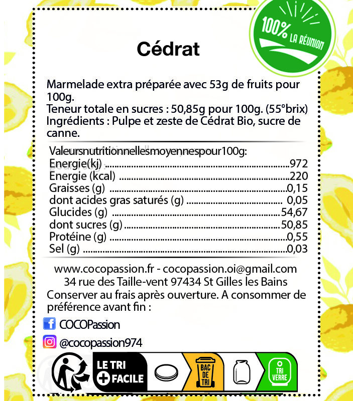 Marmelade de Cédrat