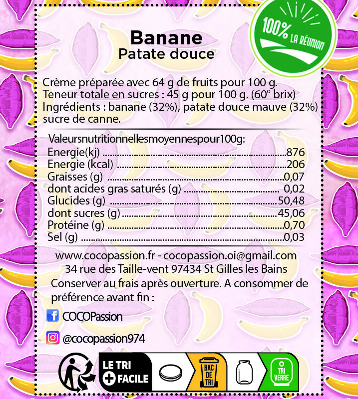 Banane Patate douce