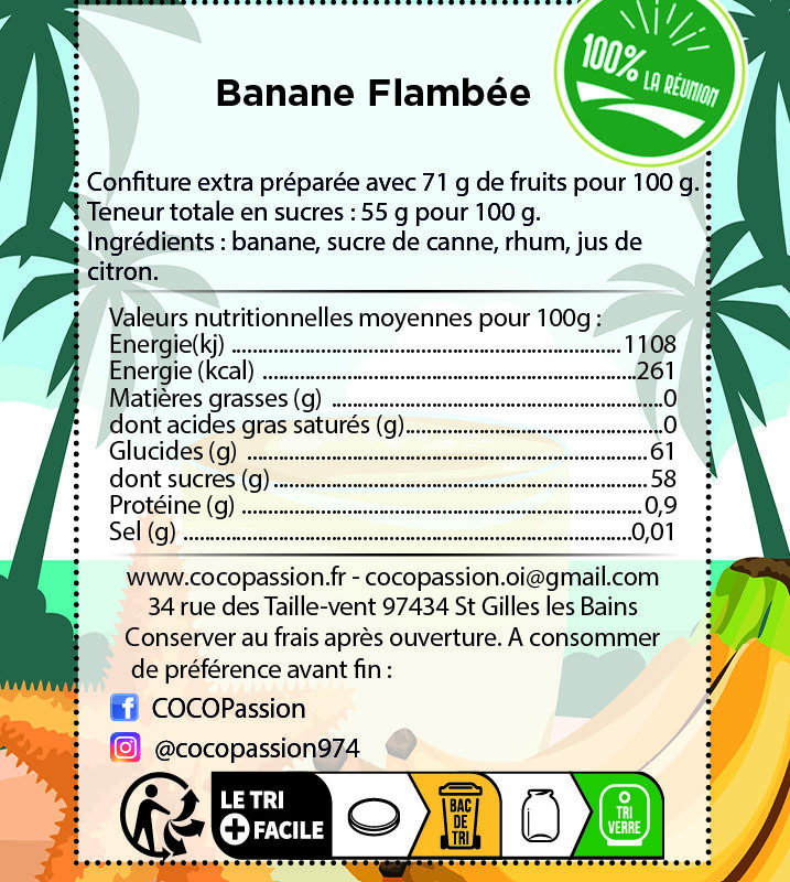 Confiture extra / Banane Flambée