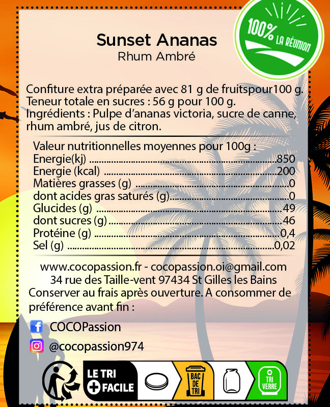 Confiture extra / Sunset Ananas