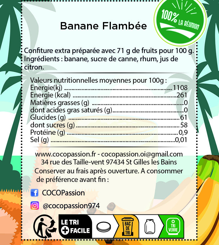 Confiture extra / Banane Flambée