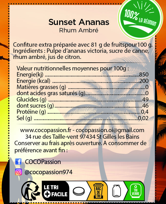 Confiture extra / Sunset Ananas