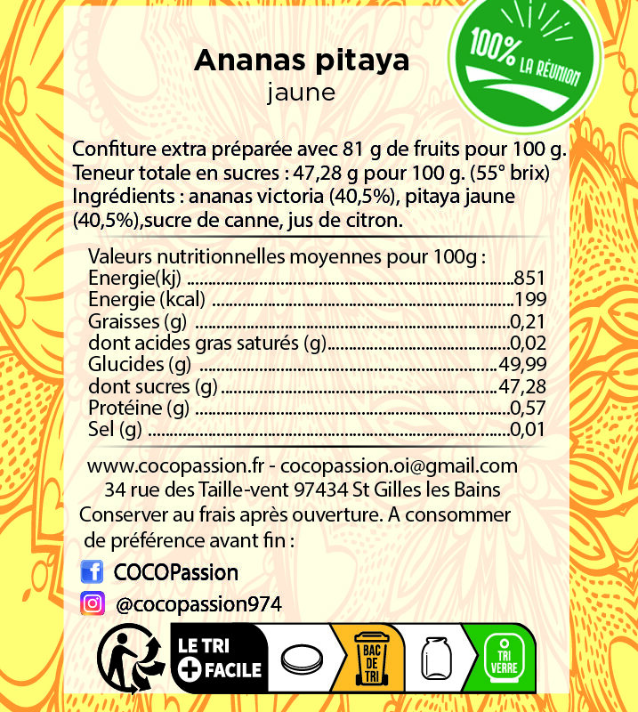 Ananas Pitaya Jaune