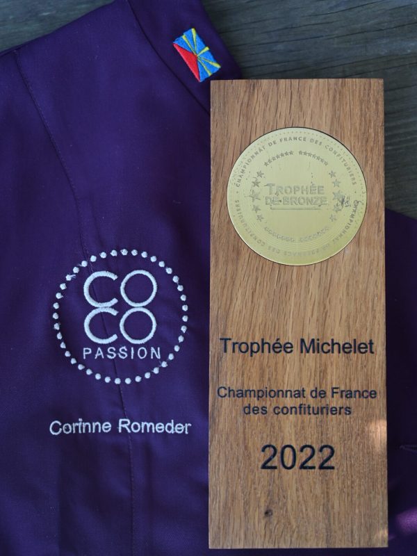 coco passion médaille de bronze 2022 championnat de France des confituriérs